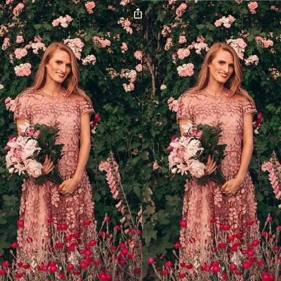 💯 NEW ANTHROPOLOGIE X BHLDN Virdia Dress - Picture 2 of 12